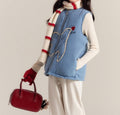Kids Blue Puffer Vest – Warm Sleeveless Fall Winter Jacket