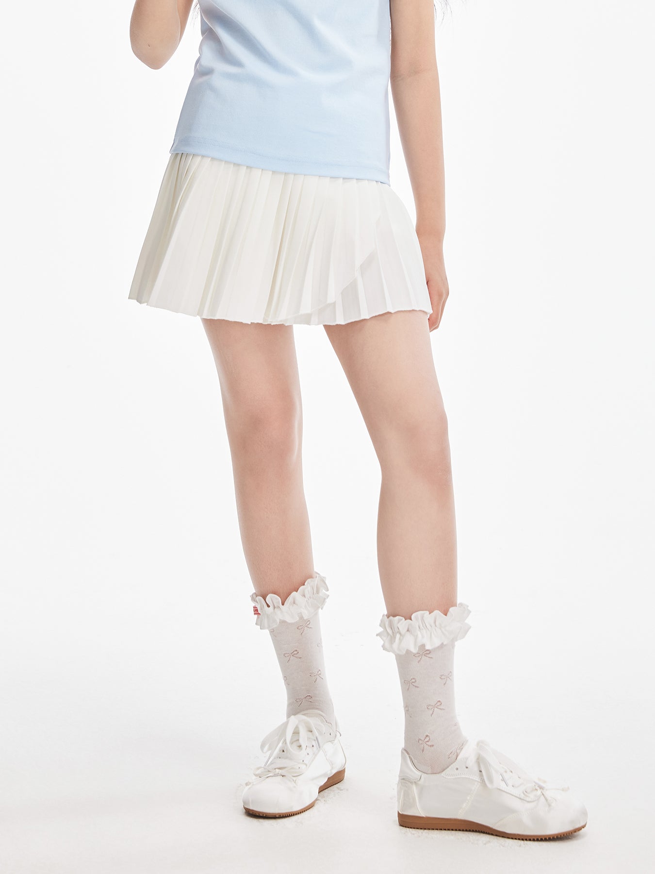 Girls Pleated Skirt Summer Casual Slim Fit Mini Skirt