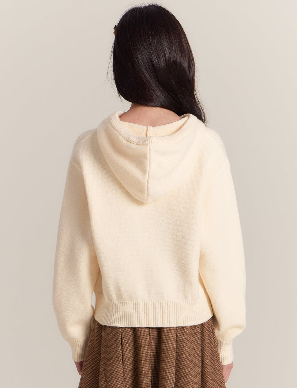 Kids Classic Pullover Hoodie with Bear Embroidery Sweater