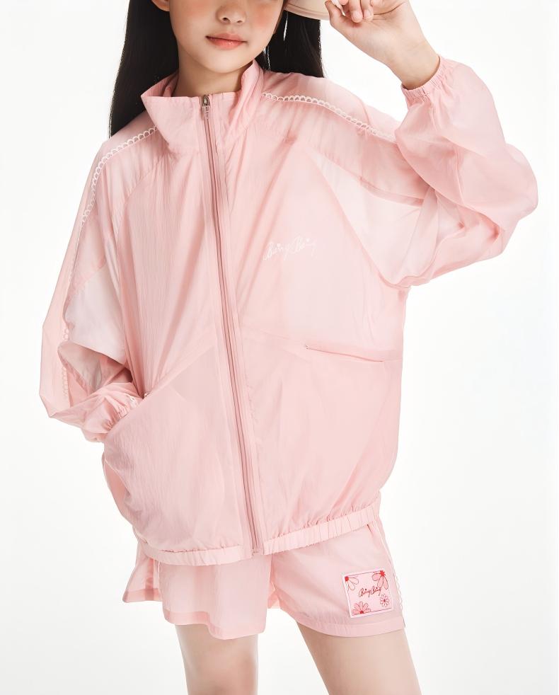 Girls Pink Lightweight Sun Jacket or Shorts