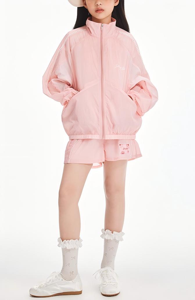 Girls Pink Lightweight Sun Jacket or Shorts