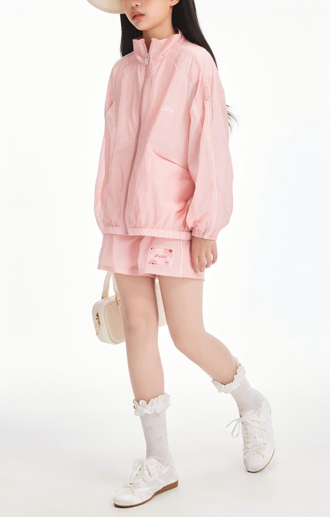 Girls Pink Lightweight Sun Jacket or Shorts