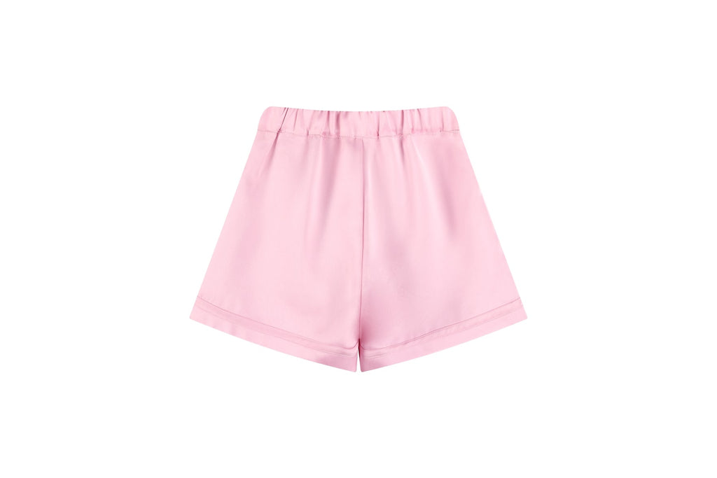 Girls Pink Bow Detail Elegant Casual Summer Shorts