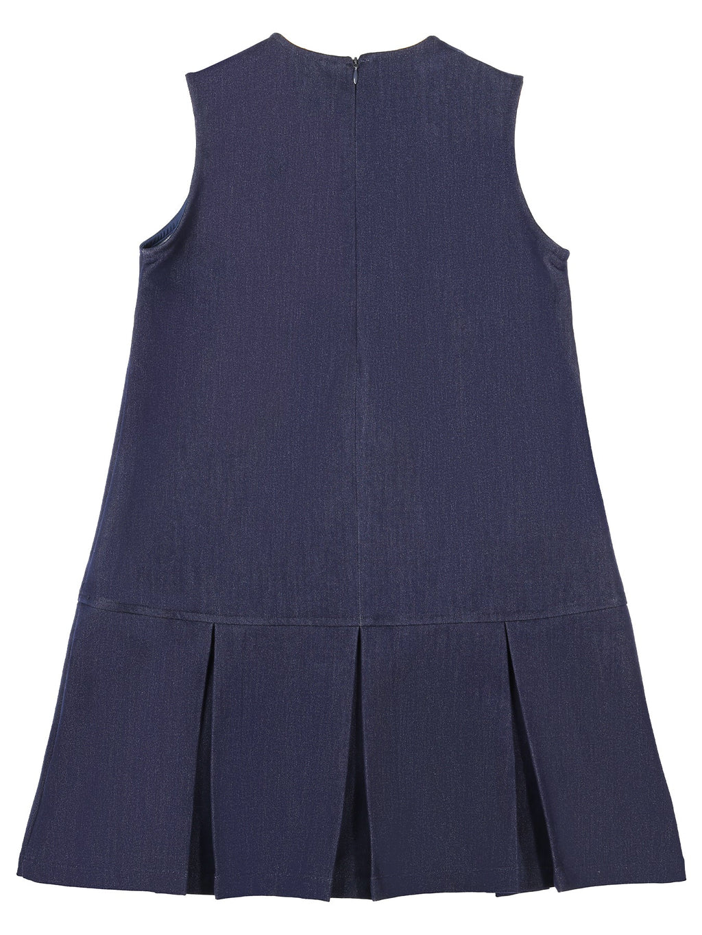 Sleeveless A-Line Dress with Bow Detail for Girls