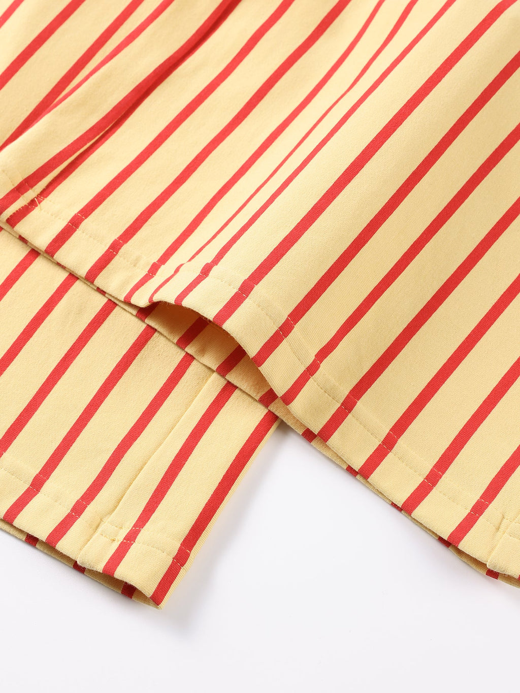 Girls Striped Wide Leg Pants with Elastic Waist