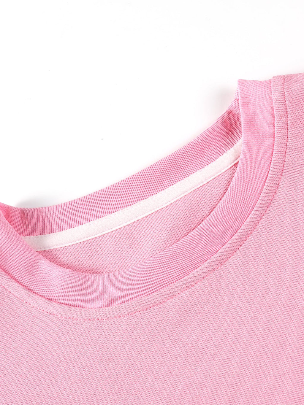 Girls Pink Short Sleeve Graphic Cotton T-Shirt