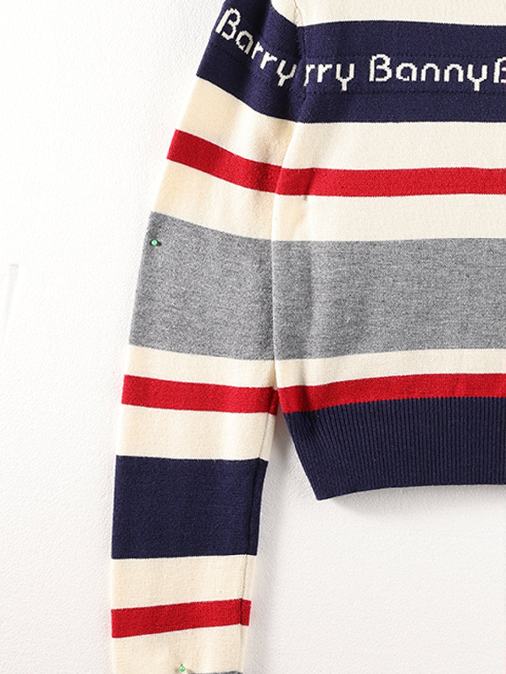 Cherry Bow Striped Knit Sweater for Girls
