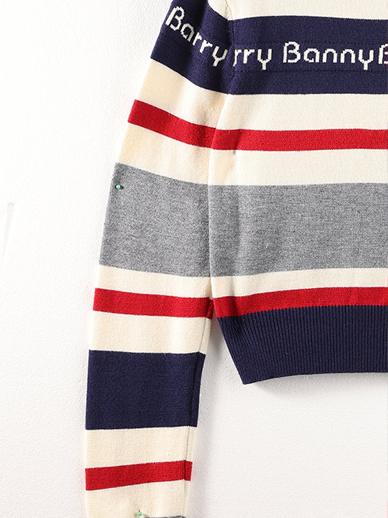 Cherry Bow Striped Knit Sweater for Girls