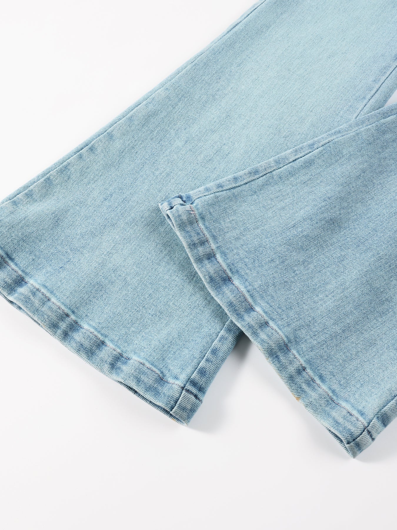 Embroidered High-Waisted Flare Jeans for Girls
