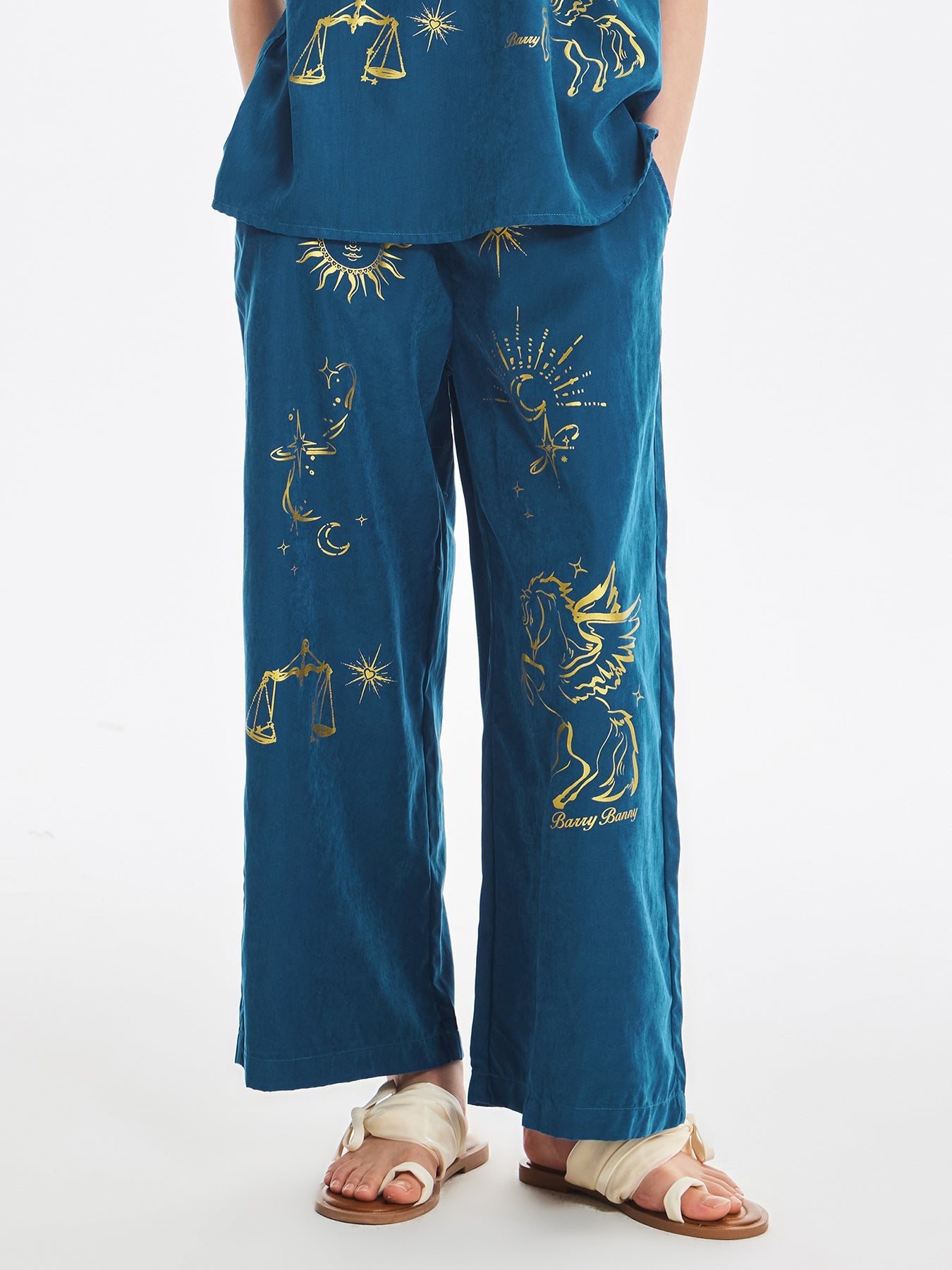 Girls Summer Sleeveless Top and Wide Leg Pants