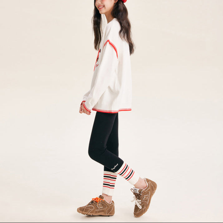 Kids Strawberry Graphic Knit Sweater Pullover