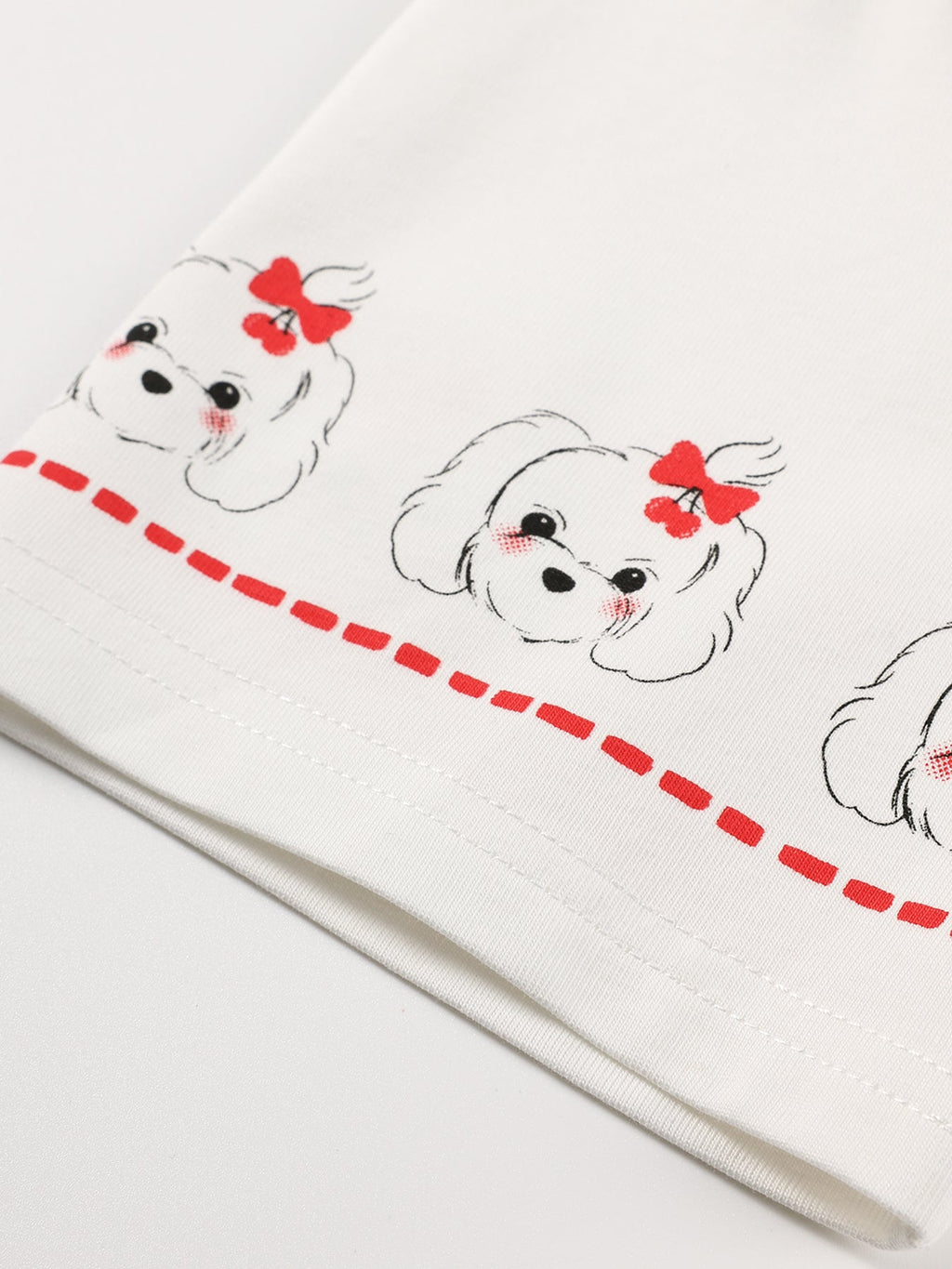 Kids Cartoon Dog Graphic Short Sleeve Casual T-Shirt