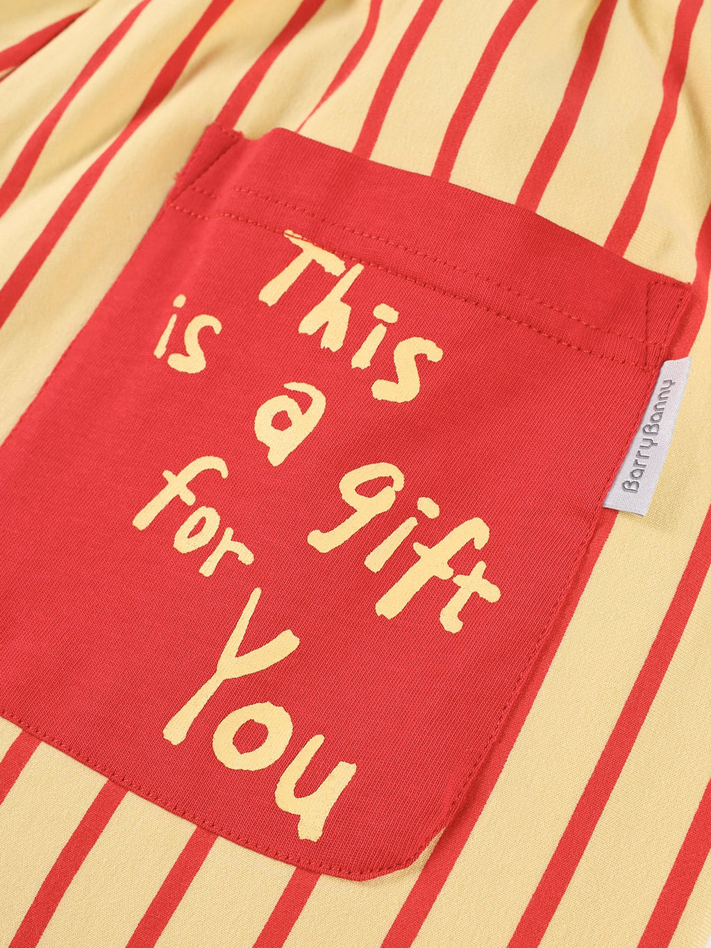 Girls Striped Wide Leg Pants with Elastic Waist