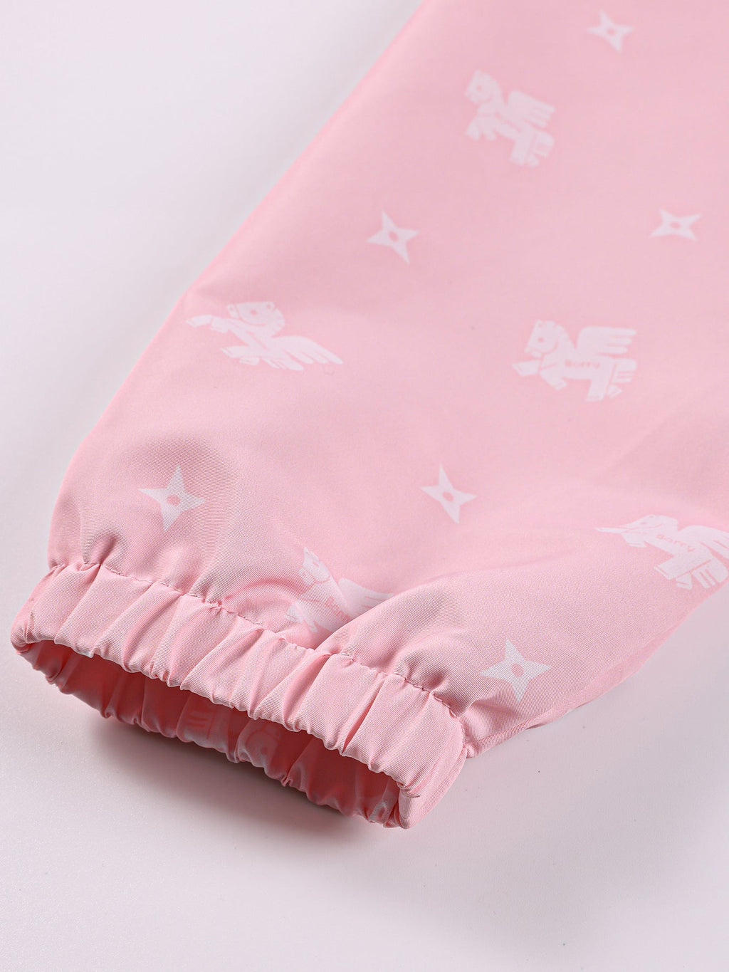 Girls Pink Windbreaker Jacket with Hood and Zip