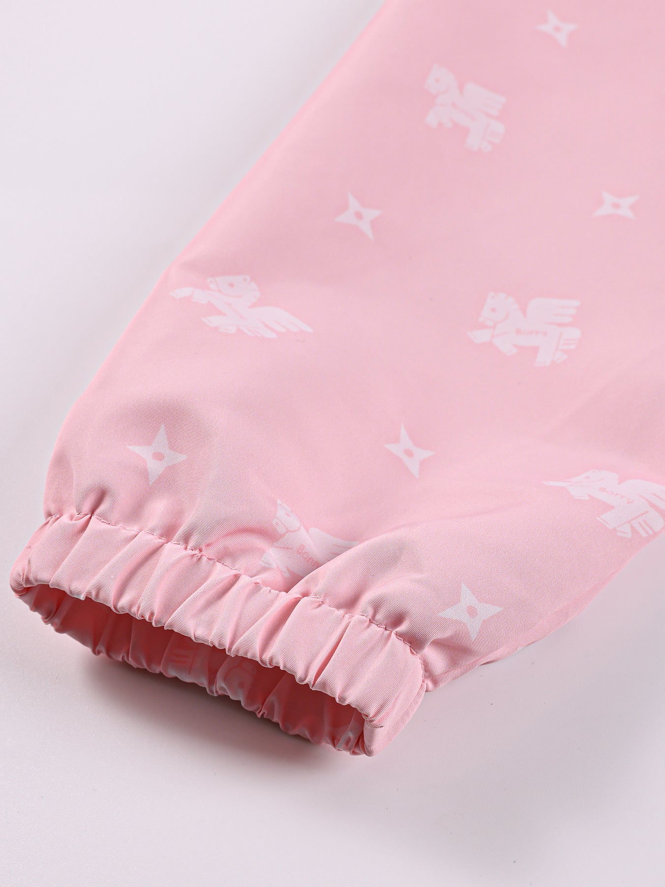 Girls Pink Windbreaker Jacket with Hood and Zip