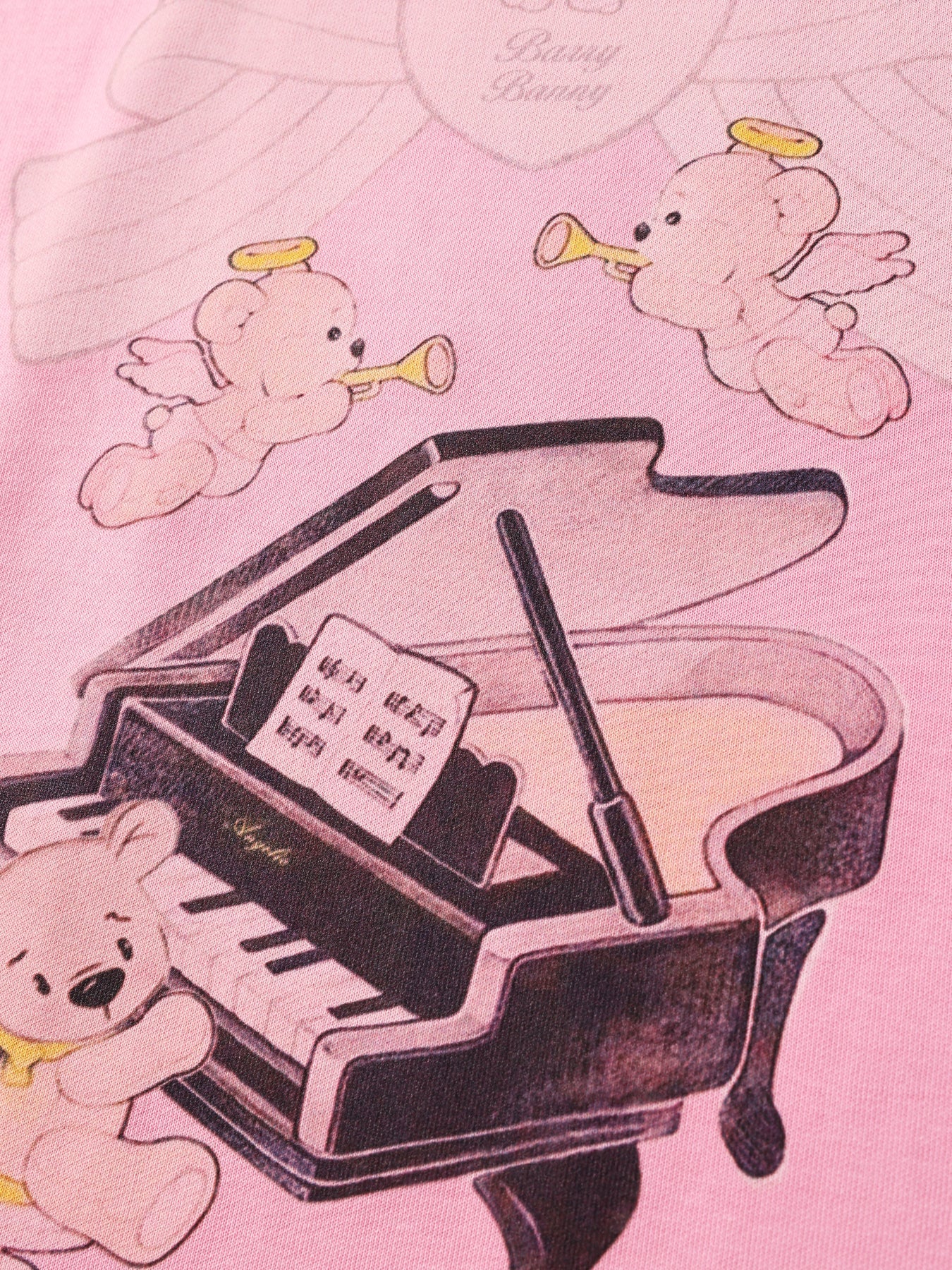 Girls Pink Short Sleeve Graphic Cotton T-Shirt