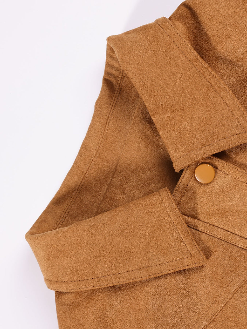 Girls Casual Drop Shoulder Jacket with Front Zip