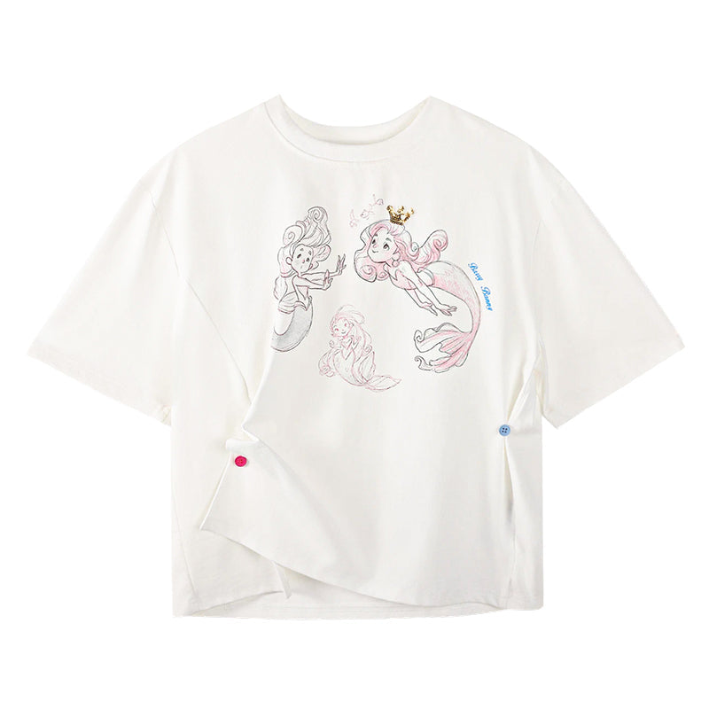 Kids Cartoon Graphic Short Sleeve T-Shirt Summer Top