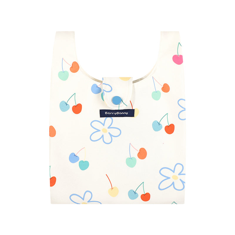 Cherry Print Reusable Tote Bag for Girls and Women