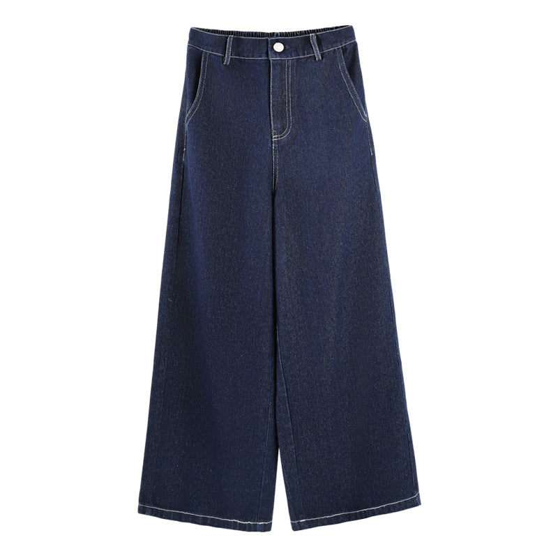 Girls High-Waist Slim Fit Soft Denim Pants