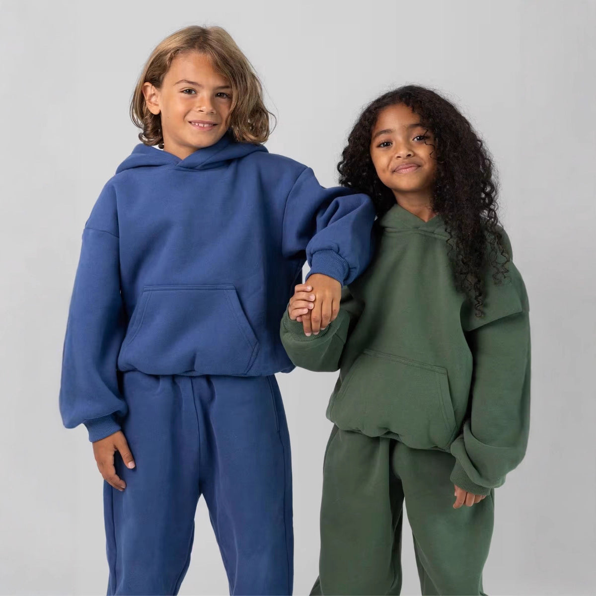 Independent Station Children's Clothing European and American Cross-border Children's Trousers Hooded Set Children's Trousers Two-piece Set Children's Sports Set