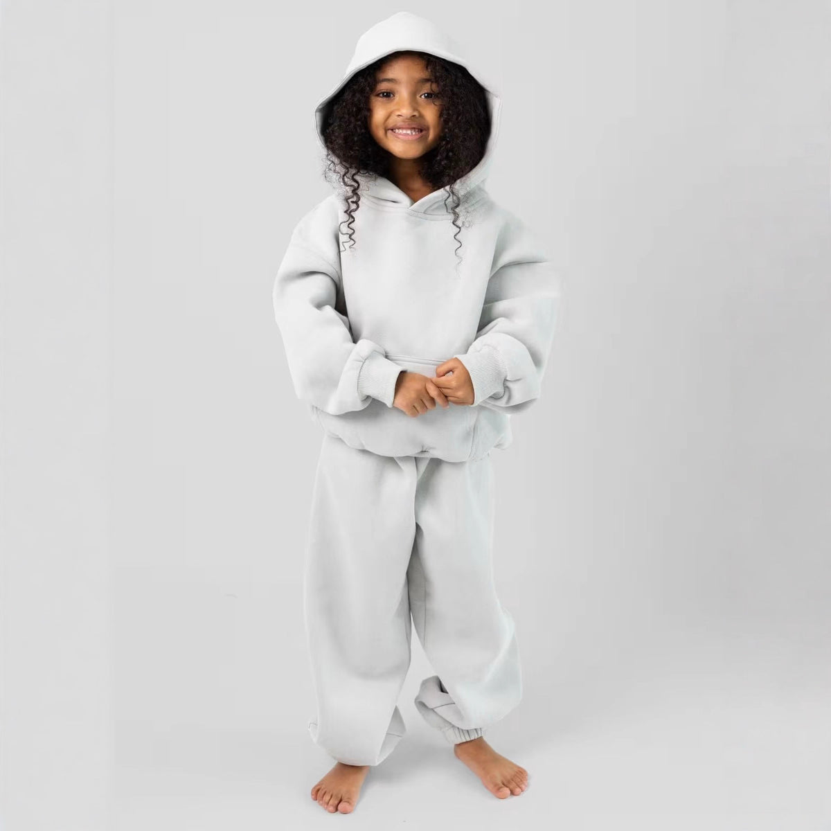 Independent Station Children's Clothing European and American Cross-border Children's Trousers Hooded Set Children's Trousers Two-piece Set Children's Sports Set