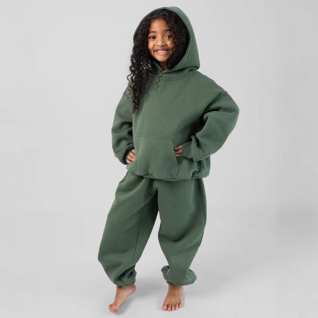 Independent Station Children's Clothing European and American Cross-border Children's Trousers Hooded Set Children's Trousers Two-piece Set Children's Sports Set