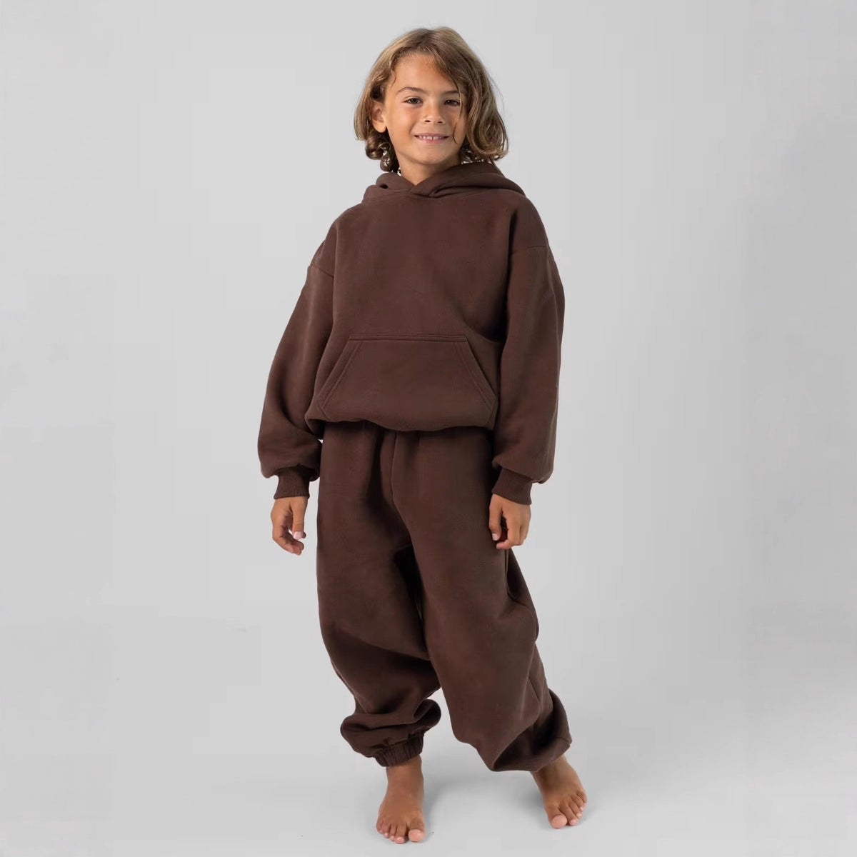 Independent Station Children's Clothing European and American Cross-border Children's Trousers Hooded Set Children's Trousers Two-piece Set Children's Sports Set