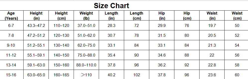 Girls High Waist Wide Leg Jeans – Vintage Denim Pants