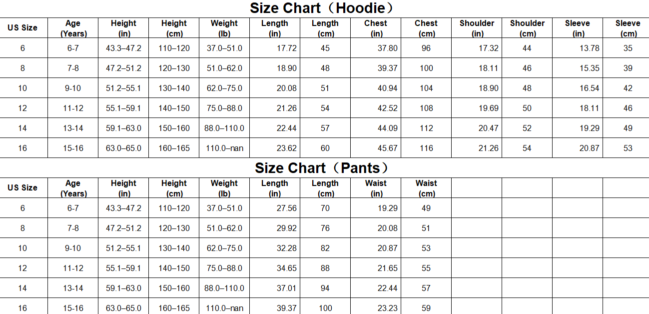 Kids Striped Hoodie and Pants Set, Cozy Fall Winter Outfit